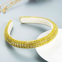 Wholesale Jewelry Baroque Full Diamond Fabric Headband Nihaojewelry sku image 2