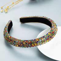 Wholesale Jewelry Baroque Full Diamond Fabric Headband Nihaojewelry sku image 7