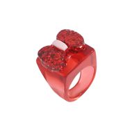Nihaojewelry Simple Bows Color Resin Ring Wholesale Jewelry sku image 2