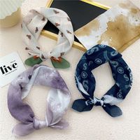 Nihaojewelry Korean Style Cotton Small Square Scarf Wholesale Jewelry main image 5