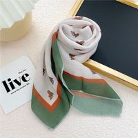 Nihaojewelry Korean Style Cotton Small Square Scarf Wholesale Jewelry main image 4