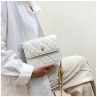 Wholesale Accessories Solid Color Rhombus Chain Messenger Bag Nihaojewelry main image 3