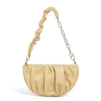 Wholesale Accessories Solid Color Fold Cloud Bag Chain Messenger Bag Nihaojewelry main image 3