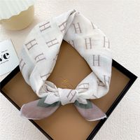 Nihaojewelry Korean Style Cotton Small Square Scarf Wholesale Jewelry sku image 25