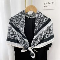 Nihaojewelry Fashion Cotton And Linen Small Silk Scarf Wholesale Jewelry sku image 21