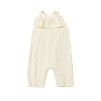 Wholesale Cute Baby Solid Color One-piece Romper Wholesale Jewelry sku image 1