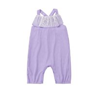 Wholesale Cute Baby Solid Color One-piece Romper Wholesale Jewelry sku image 6