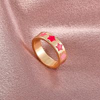 Wholesale Jewelry Metal Flower Heart Ring Nihaojewelry sku image 3