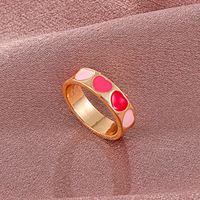 Wholesale Jewelry Metal Flower Heart Ring Nihaojewelry sku image 6