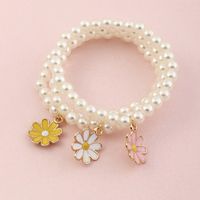 Wholesale Jewelry Children's Heart Flowers Pearl Bracelet Set Nihaojewelry main image 5