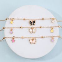 Wholesale Jewelry Dripping Oil Butterfly Children's Necklace Nihaojewelry main image 3