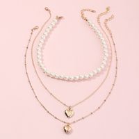 Wholesale Jewelry Retro Multilayer Children's Pearl Necklace Nihaojewelry main image 1