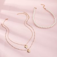 Wholesale Jewelry Retro Multilayer Children's Pearl Necklace Nihaojewelry main image 3