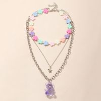 Vente En Gros Bijoux Enfants Ours Accessoires Collier Ensemble Nihaojewelry main image 1