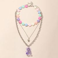 Wholesale Jewelry Children Bear Accessories Necklace Set Nihaojewelry main image 1
