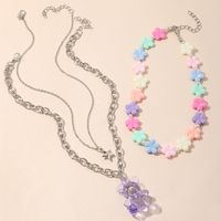 Wholesale Jewelry Children Bear Accessories Necklace Set Nihaojewelry main image 3