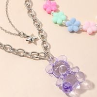 Wholesale Jewelry Children Bear Accessories Necklace Set Nihaojewelry main image 4