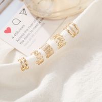 Wholesale Jewelry Vintage Style Letter Alloy Earrings main image 5