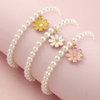 Wholesale Jewelry Children's Heart Flowers Pearl Bracelet Set Nihaojewelry sku image 1