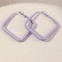 Wholesale Jewelry Fashion Geometric Alloy Paint Candy Color Rhombus Earrings Nihaojewelry sku image 3