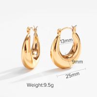 Nihaojewelry Großhandel Schmuck Einfache Kupfer Vergoldete Geometrische Ohrringe sku image 7