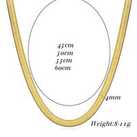 Simple Style Stainless Steel Titanium Steel Plating Gold Plated Necklace main image 3