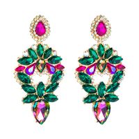 Nihaojewelry Wholesale Jewelry Alloy Colorful Diamond Water Drop Earrings main image 6