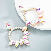 Wholesale Jewelry New Multi-layer Drop-shaped Glass Diamond-studded Earrings Nihaojewelry main image 5