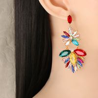 Nihaojewelry Fashion Color Diamond Alloy Geometric Earrings Wholesale Jewelry main image 6