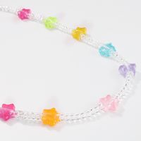Wholesale Simple Acrylic Color Star Beaded Necklace Nihaojewelry main image 5
