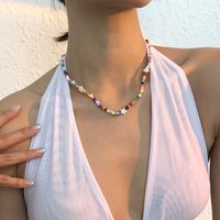 Großhandel Mode Farbe Stern Reisperlen Halskette Nihaojewelry main image 1