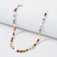 Großhandel Mode Farbe Stern Reisperlen Halskette Nihaojewelry main image 5