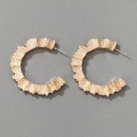 Nihaojewelry Wholesale Jewelry Boho Bumpy C-shaped Alloy Earrings main image 1