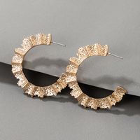 Nihaojewelry Wholesale Jewelry Boho Bumpy C-shaped Alloy Earrings main image 5