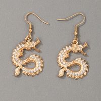 Nihaojewelry New Chinese Dragon Alloy Earrings Wholesale Jewelry main image 1