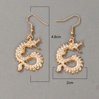 Nihaojewelry New Chinese Dragon Alloy Earrings Wholesale Jewelry main image 4