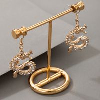 Nihaojewelry New Chinese Dragon Alloy Earrings Wholesale Jewelry main image 6