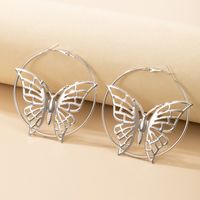 Nihaojewelry Wholesale Jewelry Creative Ethnic Style Silver Butterfly Earrings main image 3