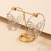 Nihaojewelry Wholesale Jewelry Creative Ethnic Style Silver Butterfly Earrings main image 5