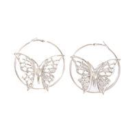 Nihaojewelry Wholesale Jewelry Creative Ethnic Style Silver Butterfly Earrings main image 6