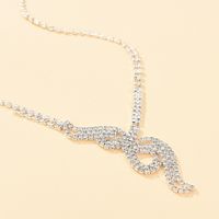 Wholesale Jewelry Geometric Diamond Necklace Earrings Bracelet 3-piece Set Nihaojewelry main image 5