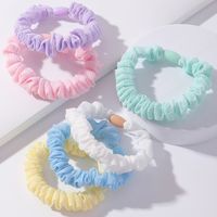 Nihaojewelry Cute Solid Color Elastic Rubber Head Rope Set Wholesale Jewelry main image 1
