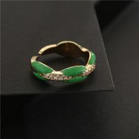 Nihaojewelry Wholesale Jewelry New Copper Inlaid Zircon Electroplating Opening Ring main image 4