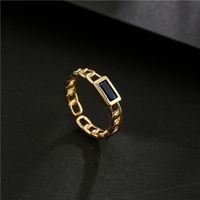 Nihaojewelry Wholesale Jewelry  Fashion Simple Chain Copper Zircon Open Ring main image 3