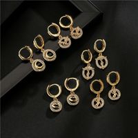 Wholesale Jewelry Copper Zircon Lips Geometric Earrings Nihaojewelry main image 3
