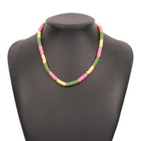 Nihaojewelry Simple Contrast Color Soft Ceramic Geometric Necklace Wholesale Jewelry sku image 1
