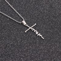 Wholesale Fashion Cross Pendant Stainless Steel Necklace Nihaojewelry main image 4