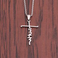 Wholesale Fashion Cross Pendant Stainless Steel Necklace Nihaojewelry main image 5