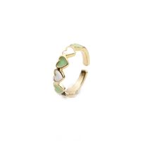 Nihaojewelry Drop Oil Heart Opening Adjustable Ring Wholesale Jewelry main image 5