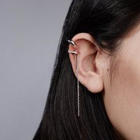 Nihaojewelry Wholesale Jewelry Simple Long Chain Tassel Ear Clip main image 1